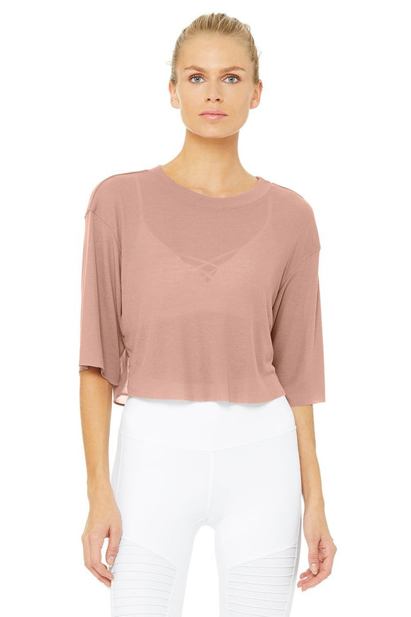 Abyss Short Sleeve Top - Smoky Quartz