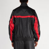 Style code AR3130-010. Jordan Sportswear AJ 5 Satin Jacket / Black